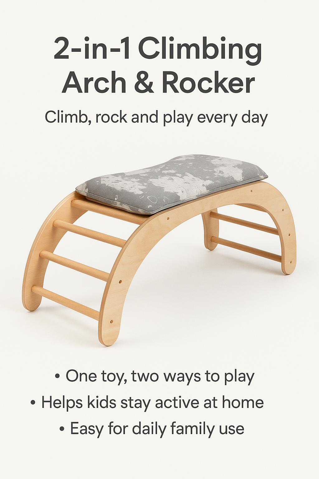 XL Climbing Arch/Rocker & Map Pattern Cushion Set